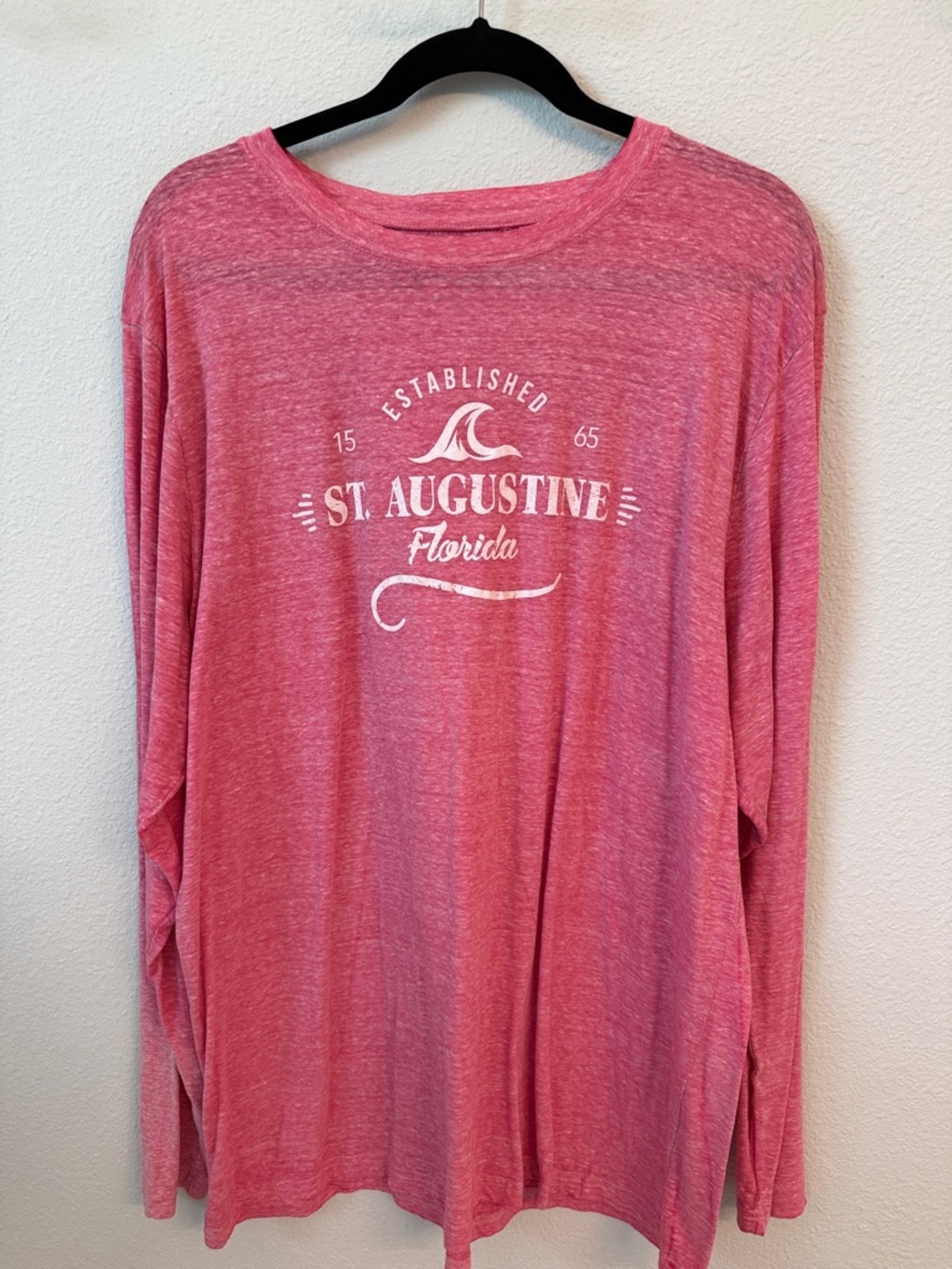 St. Augustine Florida Long Sleeve Tee - Pink